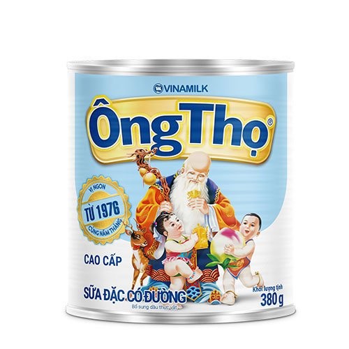 Sữa đặc Ông Thọ  chữ xanh Vinamilk lon 380g ( 1 Thùng / 48 lon )